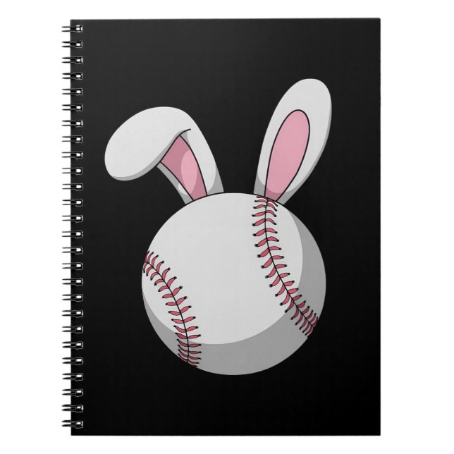 Cuaderno Easter Béisbol Bungalow Cute Rabbit Oars (Frente)