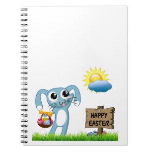 Cuaderno Easter Bunny desea una feliz Pascua