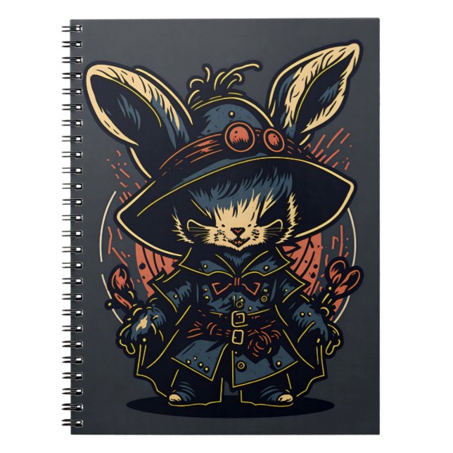 Cuaderno easter dark rabbit bunny halloween 2 (Frente)