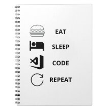 Eat Sleep Code Repetir programadores divertidos