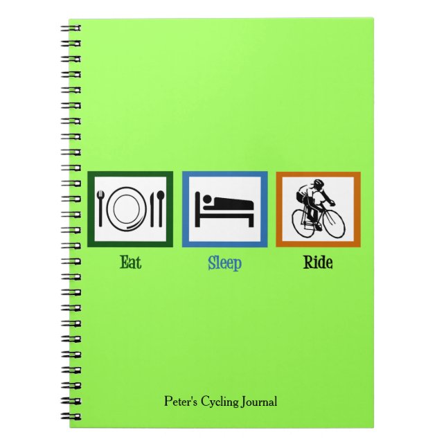 Cuaderno Eat Sleep Cycling (Frente)