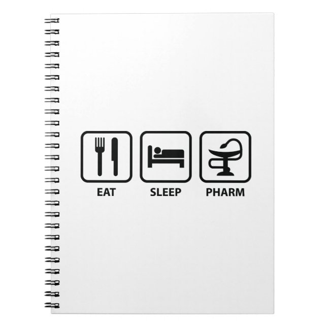 Cuaderno Eat Sleep Pharm (Frente)