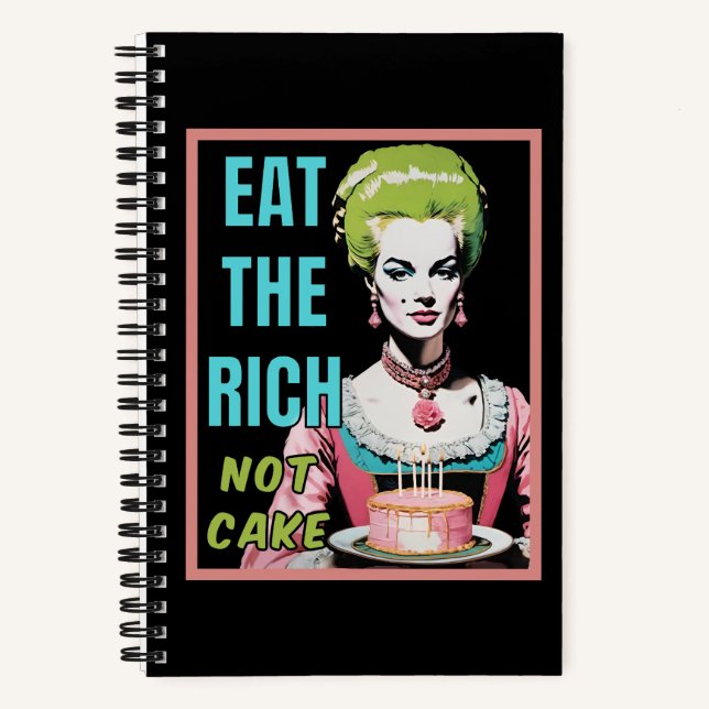 Cuaderno Eat The Rich, Not Cake (Anverso)