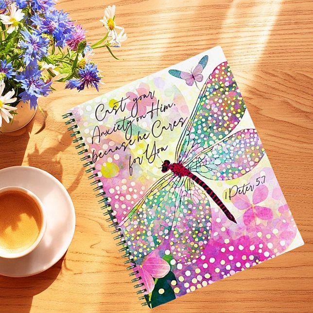 Cuaderno Echa tu ansiedad sobre Él libélula caprichosa (Subido por el creador)