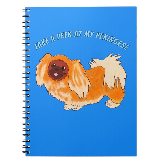 Cuaderno Echa un vistazo a mi pekingés (Frente)
