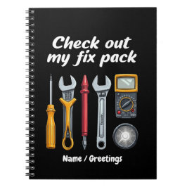 Cuaderno Eche Un Vistazo A Mi Fixpack El Personalizado Prem