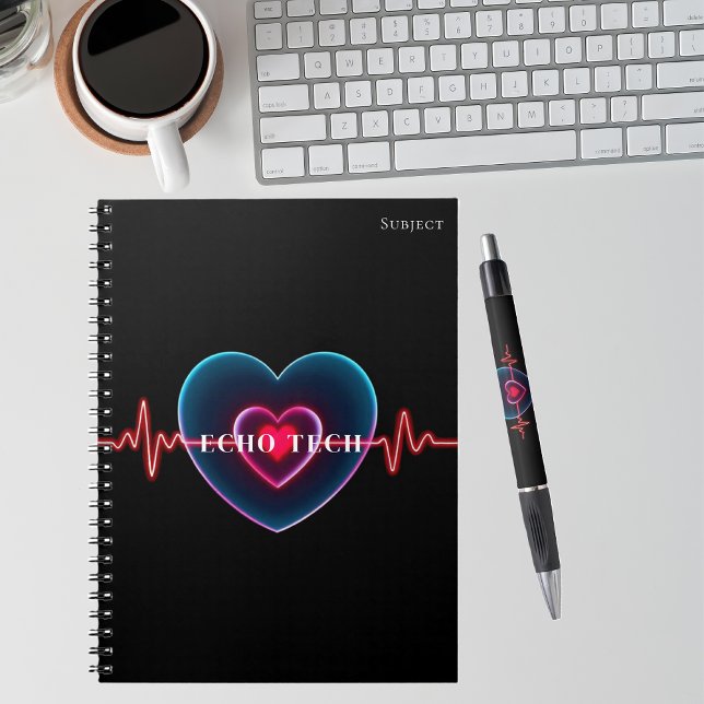 Cuaderno Echo Tech | Heartbeat | EKG (Echo Tech _ Heartbeat _ EKG Notebook-Cardiac Sonographer Notebook)