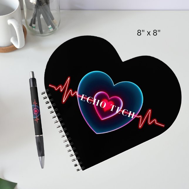 Cuaderno Echo Tech | latido | EKG (Echo Tech _ Heartbeat _ EKG Notebook-cardiac sonographer heart notebook)