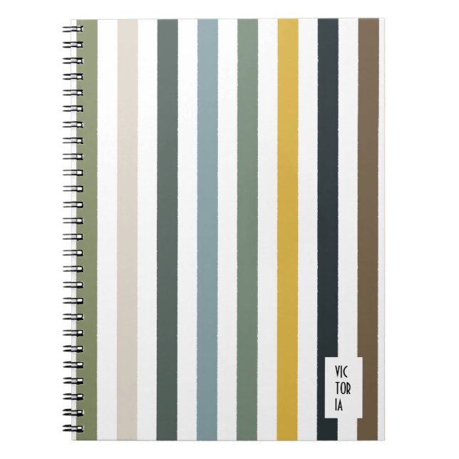 Cuaderno Echo Trails Blue/Green Hues Stries Journal (Frente)