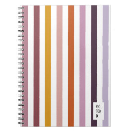 Cuaderno Echo Trails Pink Hues Striped Journal