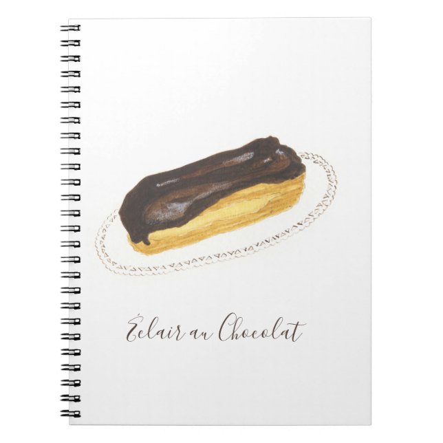 Cuaderno Éclair au Chocolat acuarela (Frente)