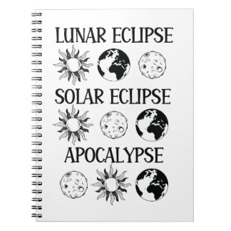 Cuaderno Eclipse lunar Eclipse solar Apocalipsis Espacio di