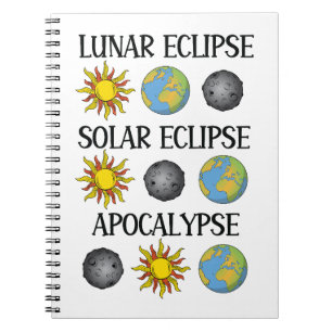 Cuaderno Eclipse lunar Eclipse solar Apocalipsis Espacio di