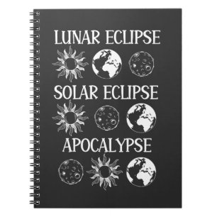 Cuaderno Eclipse lunar Eclipse solar Apocalipsis Espacio di