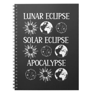 Cuaderno Eclipse lunar Eclipse solar Apocalipsis Espacio di