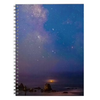 Cuaderno Eclipse lunar y Vía Láctea | Bandon Beach, Oregon