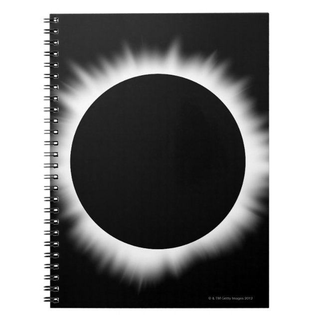 Cuaderno Eclipse solar con Corona (Frente)