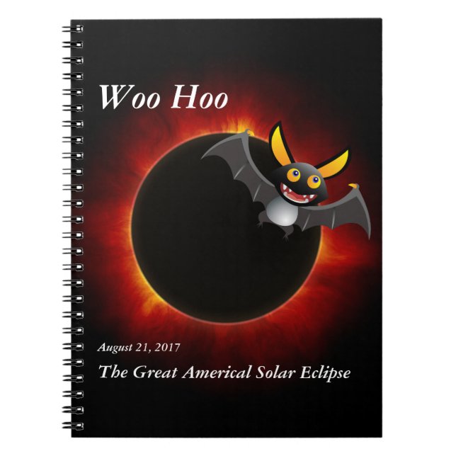 Cuaderno Eclipse solar de 2017, edición de vampiros (Frente)