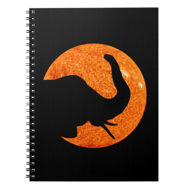 Cuaderno Eclipse solar del perfil del elefante (Frente)