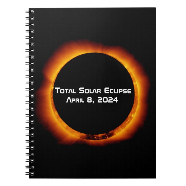 Cuaderno Eclipse solar total de 2024 (Frente)