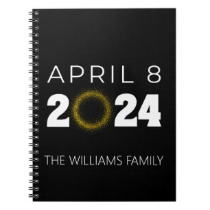 Cuaderno Eclipse solar total EE.UU. 8 de abril de 2024