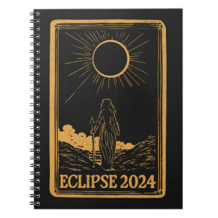 Cuaderno Eclipse solar total USA 8 de abril de 2024 Celesti