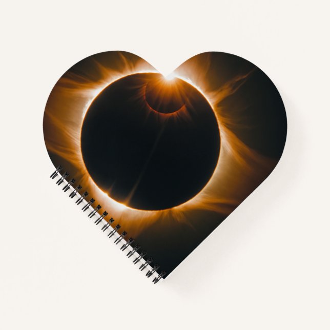 Cuaderno Eclipse y colores del cosmos espacial (Anverso)