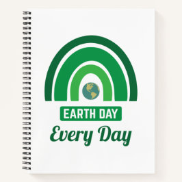 Cuaderno Ecología del Arcoiris Verde Día de la Tierra Todos