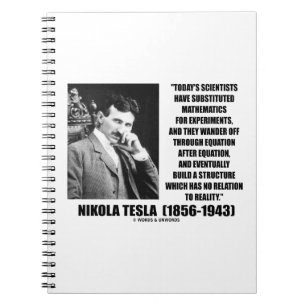 Cuaderno Ecuación de los científicos de Nikola Tesla