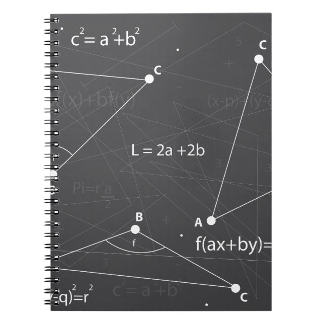Cuaderno Ecuaciones de la matemáticas (Frente)