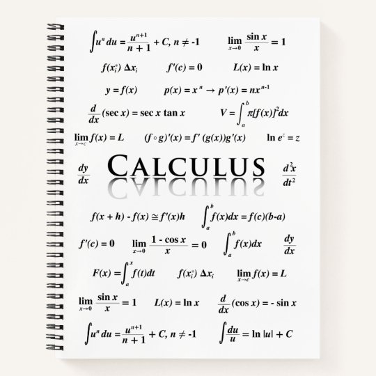 Cuaderno Ecuaciones Del Calculo Zazzle Es