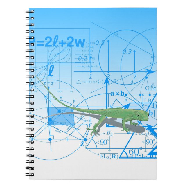 Cuaderno Ecuaciones matemáticas coloridas Diseños geométric (Frente)