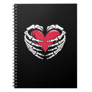 Cuaderno Ed Heart In Skeletal Hands Classic