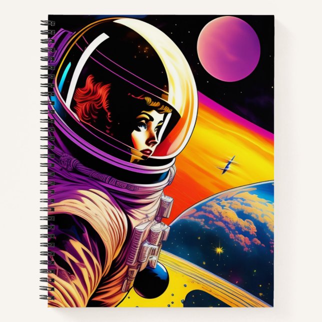 Cuaderno Edad espacial de las mujeres del Ilustracion de pu (Anverso)