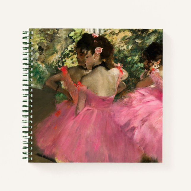 Cuaderno Edgar Degas - Bailarinas de rosa (Anverso)