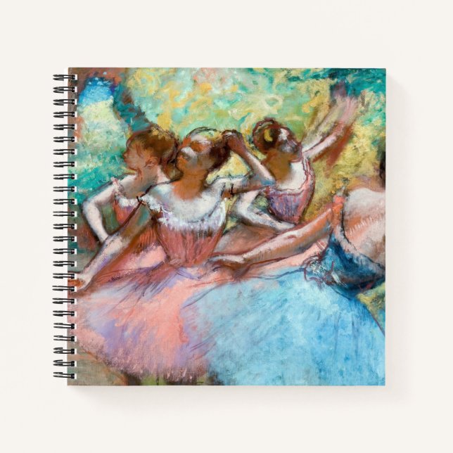 Cuaderno Edgar Degas - Cuatro Ballerinas en escena (Anverso)