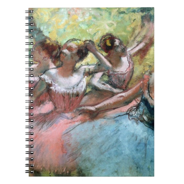 Cuaderno Edgar Degas el | cuatro bailarinas en la etapa (Frente)