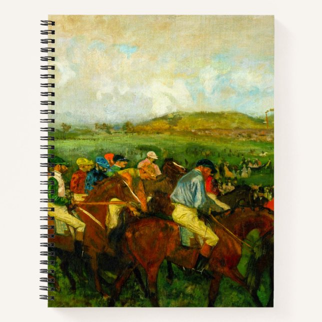 Cuaderno Edgar Degas Horseback Riding (Anverso)