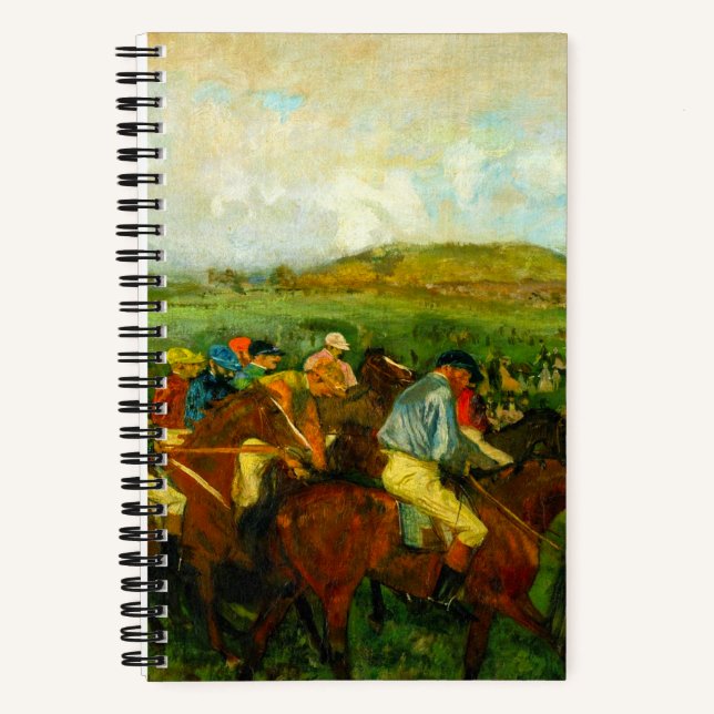 Cuaderno Edgar Degas Horseback Riding (Anverso)