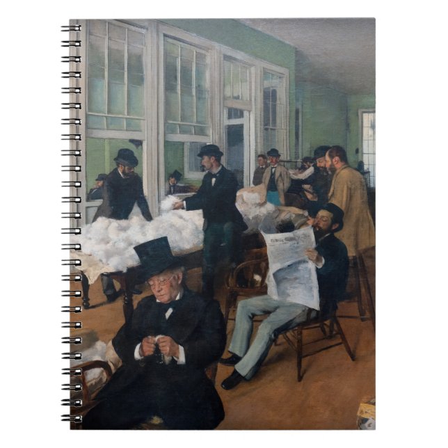 Cuaderno Edgar Degas - Oficina de algodón en Nueva Orleans (Frente)