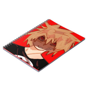 Cuaderno Edgy Anime Boy Grunge Aesthetic Spiral Notebook