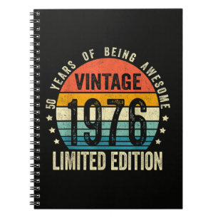 Cuaderno Edición de aniversario 1976 50 cumpleaños Nacido E