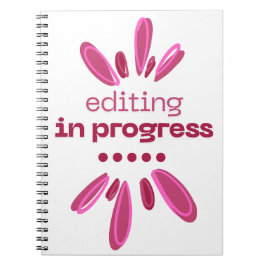 Cuaderno Edición en curso de bloc de notas para escritores/