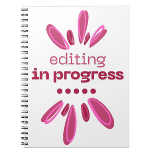 Cuaderno Edición en curso de bloc de notas para escritores/