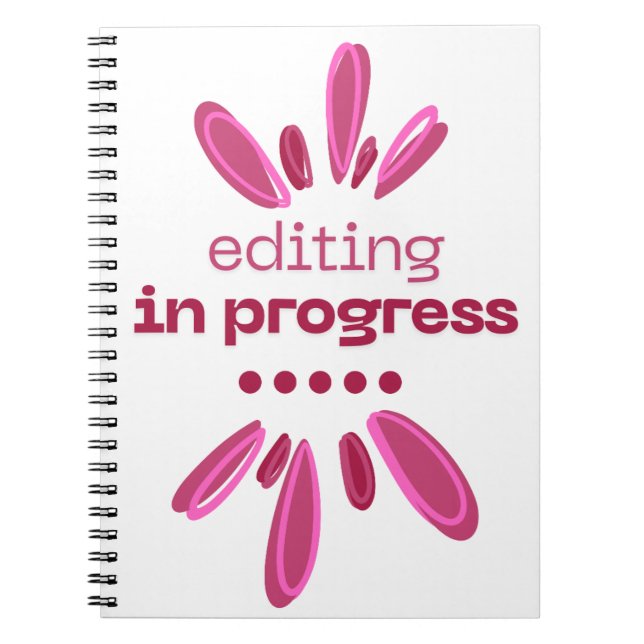 Cuaderno Edición en curso de bloc de notas para escritores/ (Frente)