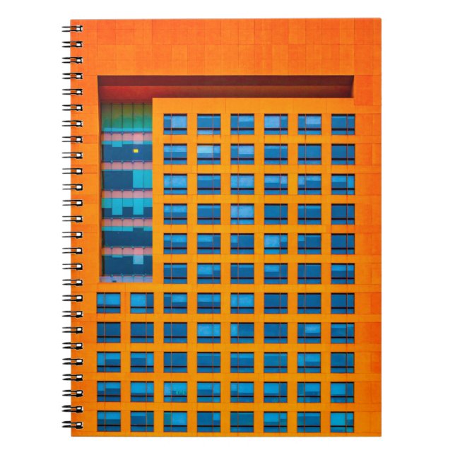 Cuaderno Edificio azul y naranja (Frente)