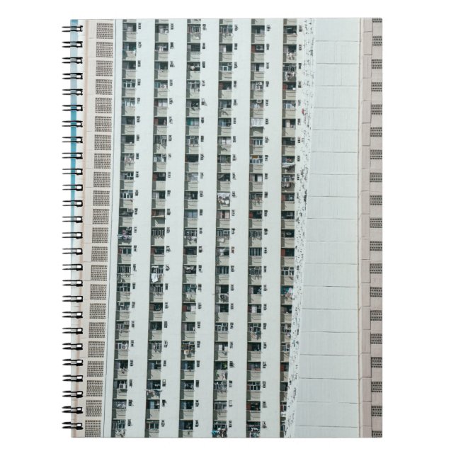 CUADERNO EDIFICIO DE CONCRETO BLANCO Y AZUL (Frente)
