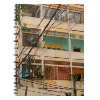Cuaderno Edificio de época colorido - vietnamita, antiguo,