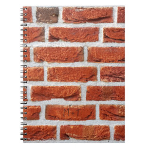 Cuaderno Edificio de fondo de pared de ladrillo