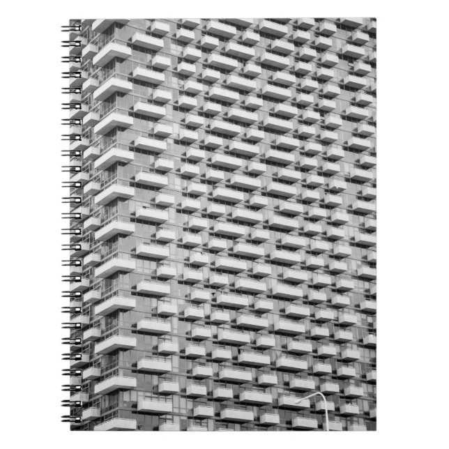 Cuaderno Edificio de hormigón gris (Frente)